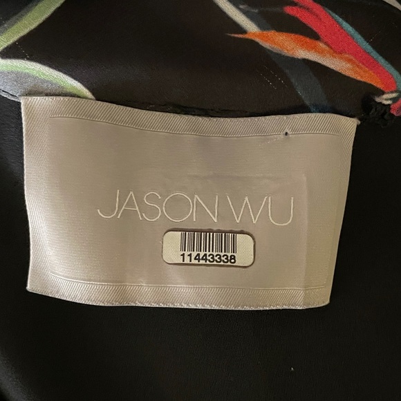 Jason Wu Black Jungle Flower Dress, Size 0 - Picture 10 of 11